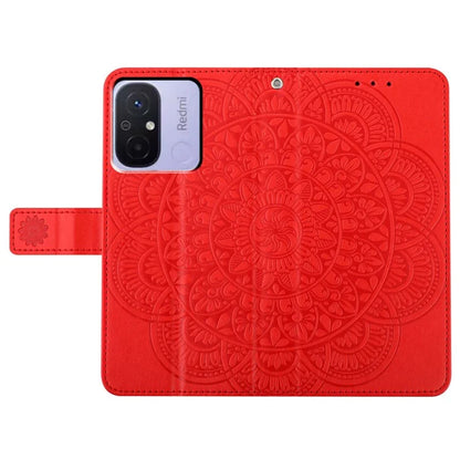 For Xiaomi Redmi 12C 4G Case Folio PU Leather Flip Cover with 3 Card Slots Stand