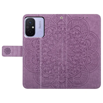 For Xiaomi Redmi 12C 4G Case Folio PU Leather Flip Cover with 3 Card Slots Stand