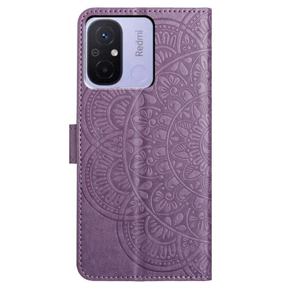 For Xiaomi Redmi 12C 4G Case Folio PU Leather Flip Cover with 3 Card Slots Stand