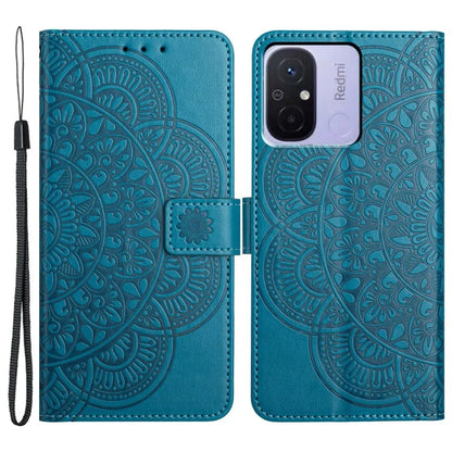 For Xiaomi Redmi 12C 4G Case Folio PU Leather Flip Cover with 3 Card Slots Stand