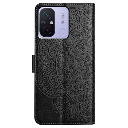 For Xiaomi Redmi 12C 4G Case Folio PU Leather Flip Cover with 3 Card Slots Stand
