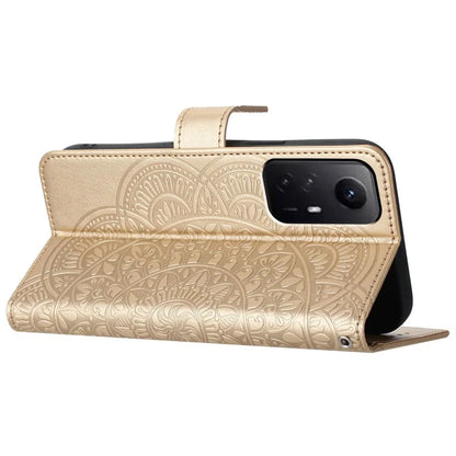 For Xiaomi Redmi Note 12S 4G Case Flower Pattern Wallet Style Phone Cover