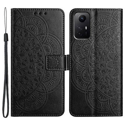 For Xiaomi Redmi Note 12S 4G Case Flower Pattern Wallet Style Phone Cover