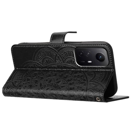 For Xiaomi Redmi Note 12S 4G Case Flower Pattern Wallet Style Phone Cover
