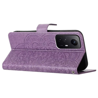 For Xiaomi Redmi Note 12S 4G Case Flower Pattern Wallet Style Phone Cover