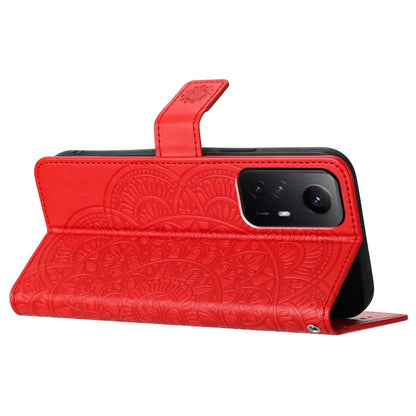 For Xiaomi Redmi Note 12S 4G Case Flower Pattern Wallet Style Phone Cover