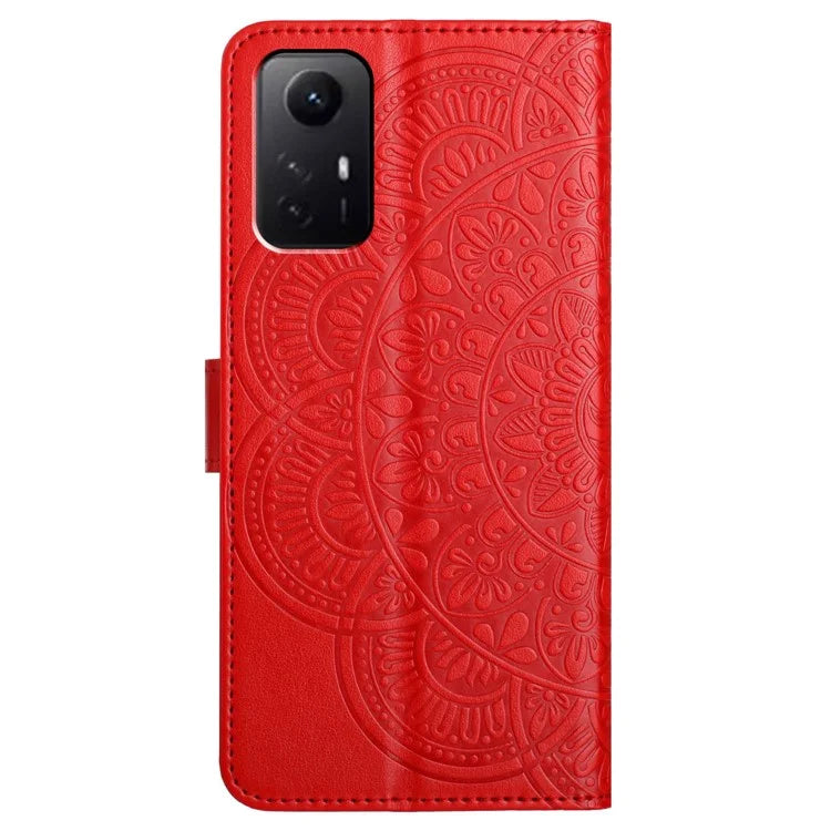 For Xiaomi Redmi Note 12S 4G Case Flower Pattern Wallet Style Phone Cover