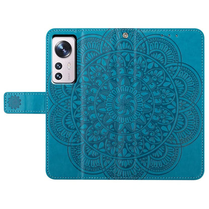 For Xiaomi 12 Lite 5G Case Flower Pattern PU Leather Stand Card Slots Flip Cover