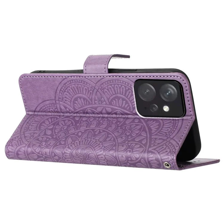 For Xiaomi Redmi Note 12 4G Case Anti-Scratch Shockproof PU Leather Phone Cover