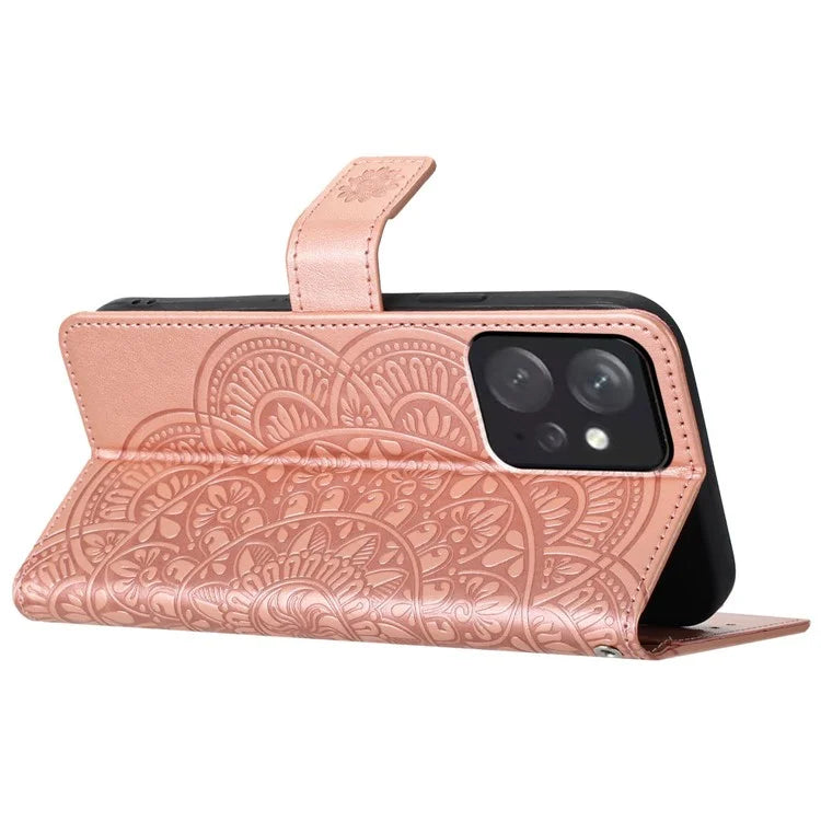 For Xiaomi Redmi Note 12 4G Case Anti-Scratch Shockproof PU Leather Phone Cover