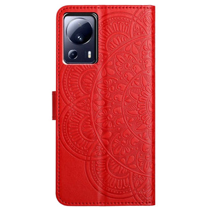For Xiaomi 13 Lite / Civi 2 5G Case Leather Flip Wallet Cover Mandala Flower Design