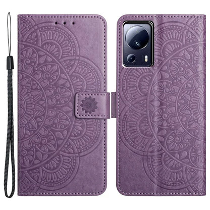 For Xiaomi 13 Lite / Civi 2 5G Case Leather Flip Wallet Cover Mandala Flower Design