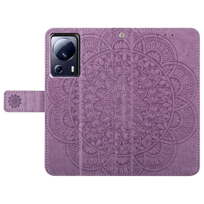 For Xiaomi 13 Lite / Civi 2 5G Case Leather Flip Wallet Cover Mandala Flower Design