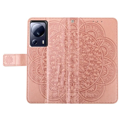 For Xiaomi 13 Lite / Civi 2 5G Case Leather Flip Wallet Cover Mandala Flower Design