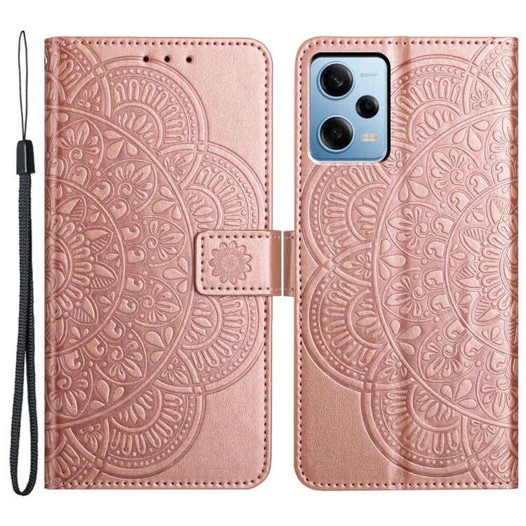 For Xiaomi Redmi Note 12 Pro 5G / Note 12 Pro Speed 5G / Poco X5 Pro 5G Case Flower Stand Phone Cover