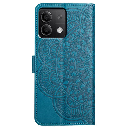For Xiaomi Redmi Note 13 4G Case Magnetic Closure Flower Pattern Handbag Phone Cover