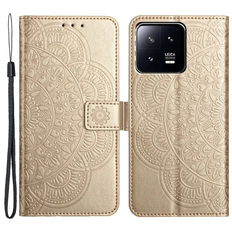 For Xiaomi 13 Pro 5G Case Protective Leather Folio Phone Cover with Strap