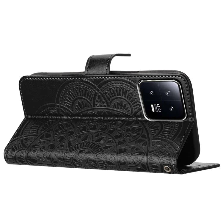 For Xiaomi 13 Pro 5G Case Protective Leather Folio Phone Cover with Strap
