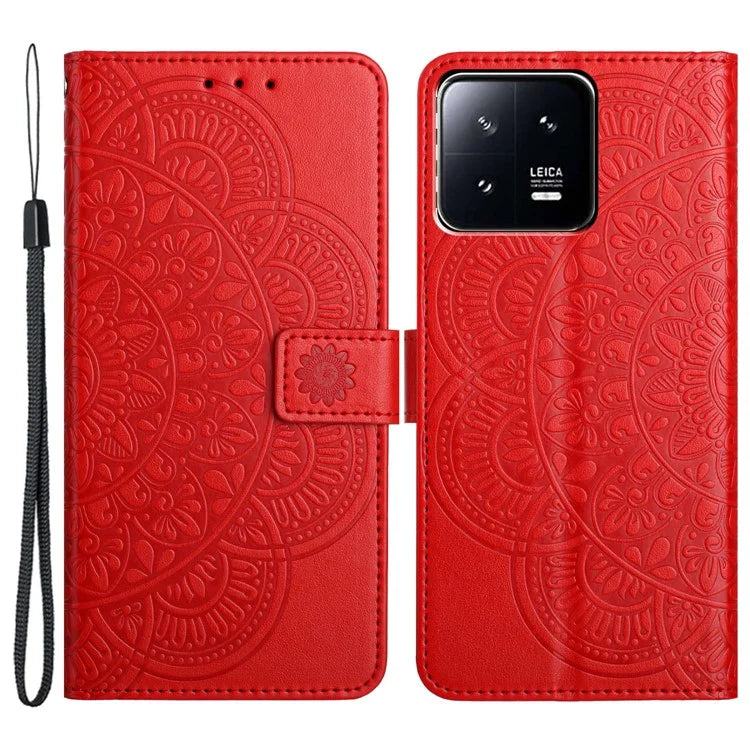 For Xiaomi 13 Pro 5G Case Protective Leather Folio Phone Cover with Strap