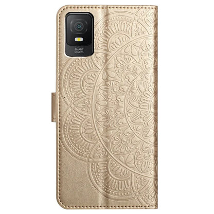 For TCL 403 Phone Case Mandala Flower Leather Stand Wallet Folio Flip Cover