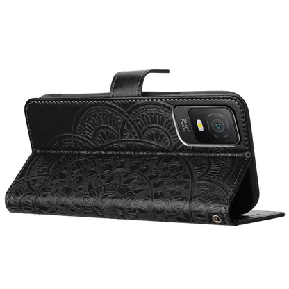 For TCL 403 Phone Case Mandala Flower Leather Stand Wallet Folio Flip Cover