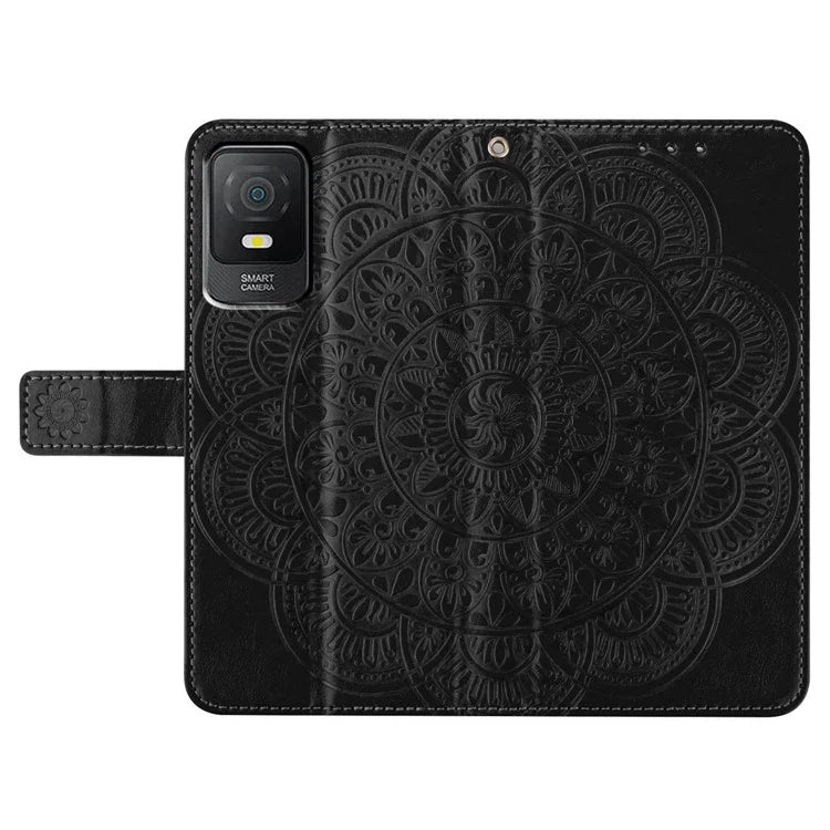 For TCL 403 Phone Case Mandala Flower Leather Stand Wallet Folio Flip Cover