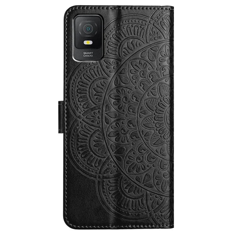 For TCL 403 Phone Case Mandala Flower Leather Stand Wallet Folio Flip Cover