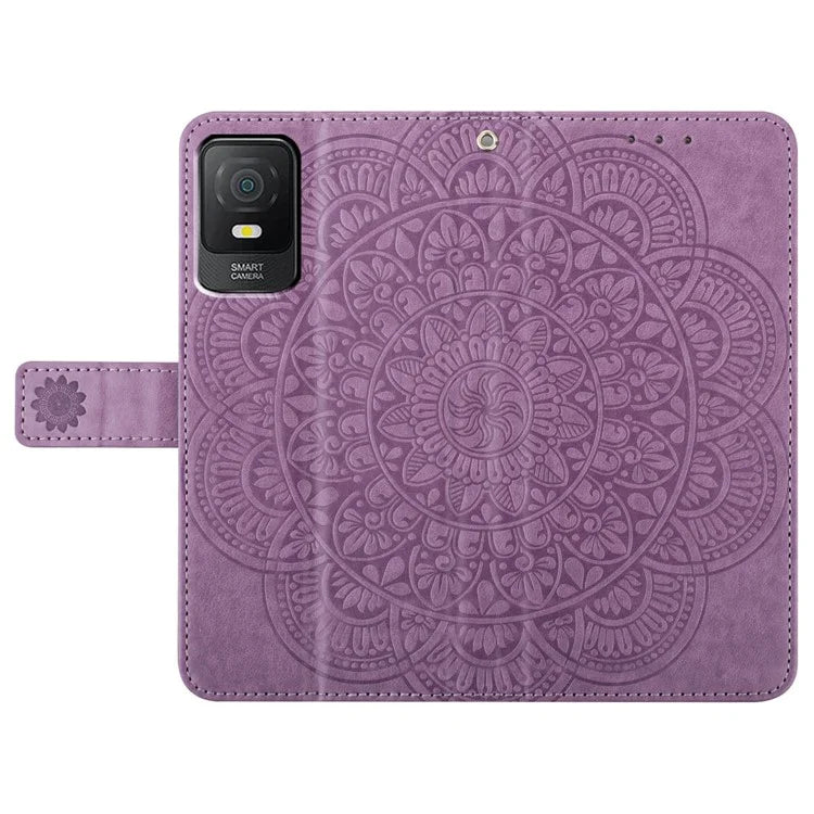 For TCL 403 Phone Case Mandala Flower Leather Stand Wallet Folio Flip Cover