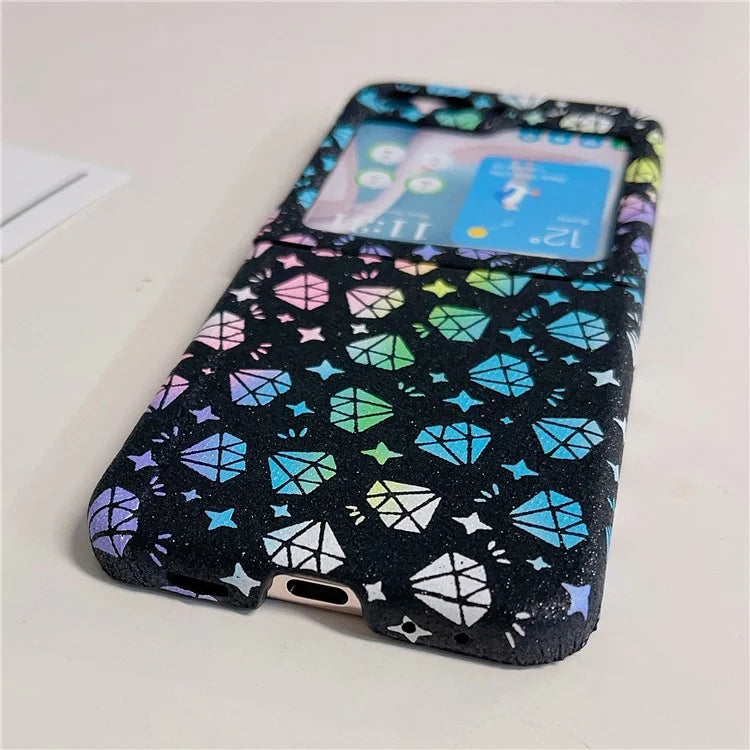 For Samsung Galaxy Z Flip5 5G Case Phone Protective Shell Glitter Diamond Pattern