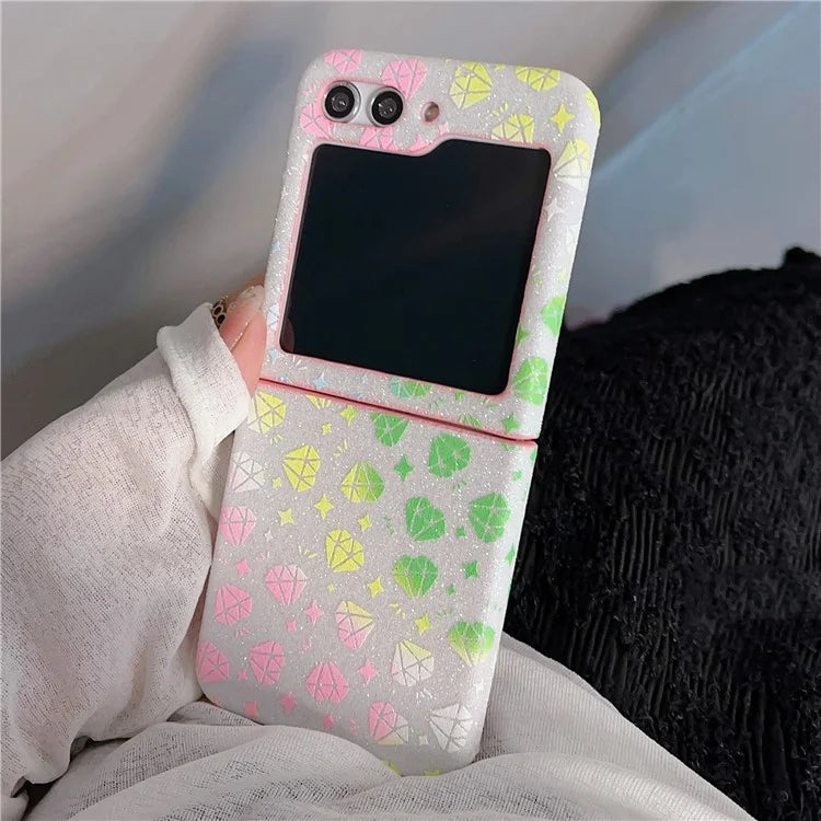 For Samsung Galaxy Z Flip5 5G Case Phone Protective Shell Glitter Diamond Pattern