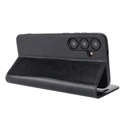 For Samsung Galaxy S24 Split Leather Case Crazy Horse Texture Wallet Flip Cover