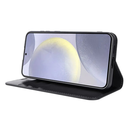 For Samsung Galaxy S24 Split Leather Case Crazy Horse Texture Wallet Flip Cover