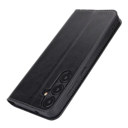For Samsung Galaxy S24 Split Leather Case Crazy Horse Texture Wallet Flip Cover