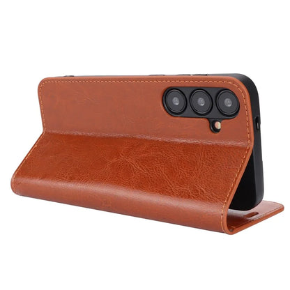 For Samsung Galaxy S24 Split Leather Case Crazy Horse Texture Wallet Flip Cover