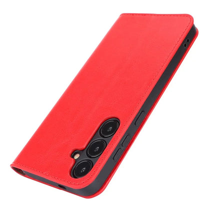 For Samsung Galaxy S24 Split Leather Case Crazy Horse Texture Wallet Flip Cover