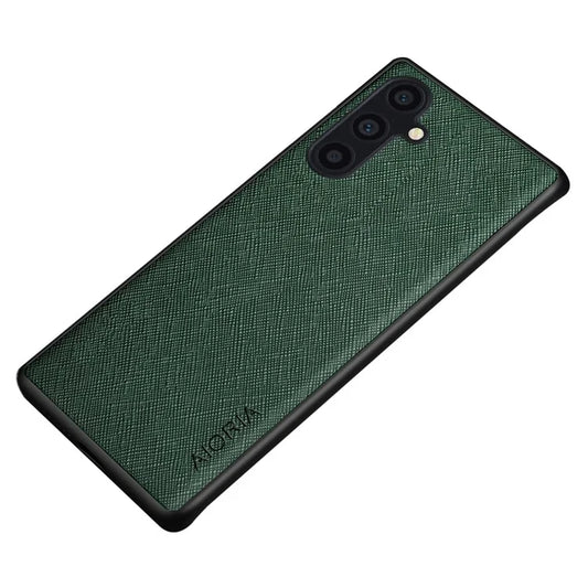 AIORIA For Samsung Galaxy A15 4G / A15 5G Case PU Leather Coated PC+TPU Anti-scratch Phone Protector