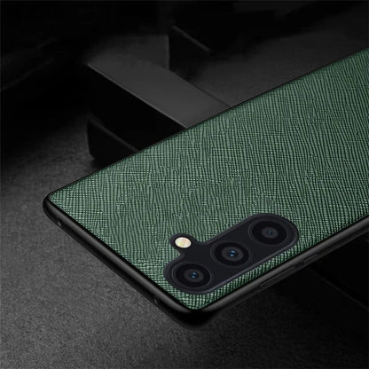 AIORIA For Samsung Galaxy A15 4G / A15 5G Case PU Leather Coated PC+TPU Anti-scratch Phone Protector
