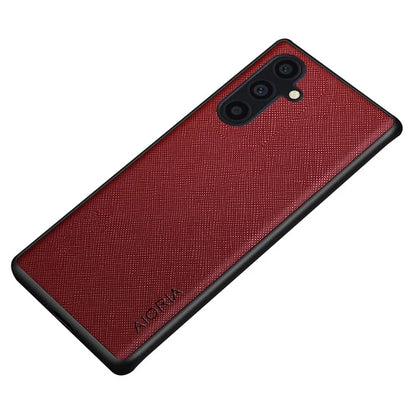 AIORIA For Samsung Galaxy S24+ Case Scratch-proof PU Leather Coated PC+TPU Protective Shell