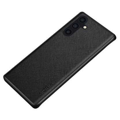 AIORIA For Samsung Galaxy A34 5G Cross Texture Case PU Leather Coated PC+TPU Phone Cover