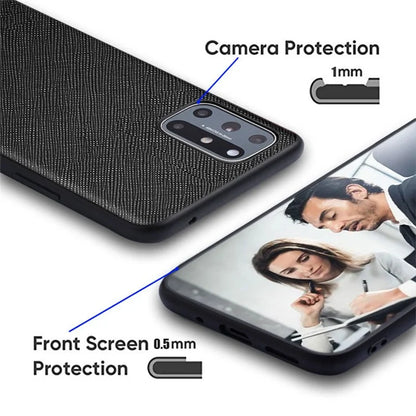 AIORIA Cross Texture Case for Samsung Galaxy S24 Shell PU Leather Coated PC+TPU Phone Cover
