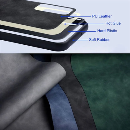 AIORIA For Samsung Galaxy A25 5G (Global) (161.0 x 76.5 x 8.3mm) Case Anti-scratch PU Leather Coated PC+TPU Phone Cover