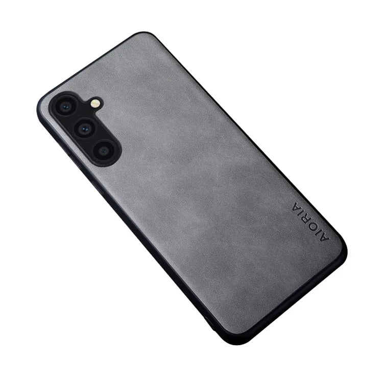 AIORIA For Samsung Galaxy A25 5G (Global) (161.0 x 76.5 x 8.3mm) Case Anti-scratch PU Leather Coated PC+TPU Phone Cover