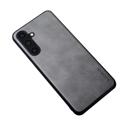 AIORIA For Samsung Galaxy A25 5G (Global) (161.0 x 76.5 x 8.3mm) Case Anti-scratch PU Leather Coated PC+TPU Phone Cover