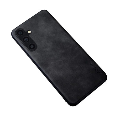AIORIA For Samsung Galaxy A25 5G (Global) (161.0 x 76.5 x 8.3mm) Case Anti-scratch PU Leather Coated PC+TPU Phone Cover