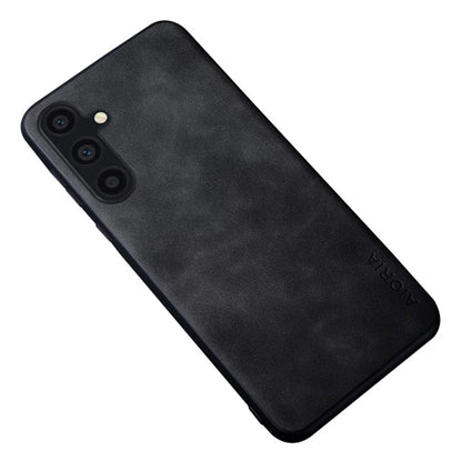 AIORIA For Samsung Galaxy A34 5G Phone Case PU Leather Coated PC+TPU Drop-proof Cover