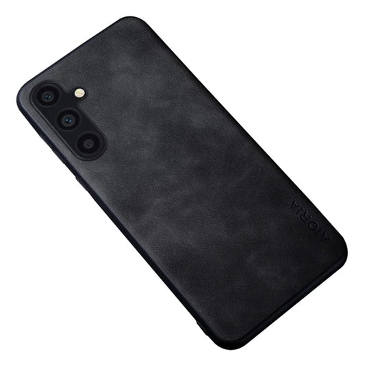 AIORIA For Samsung Galaxy S23 FE Case PU Leather+PC+TPU Anti-fingerprint Back Cover