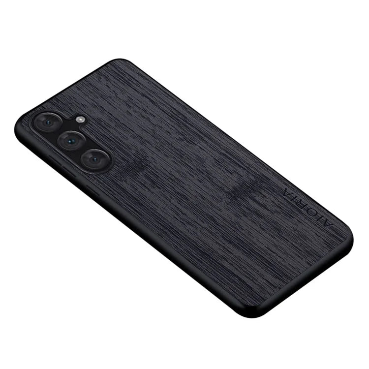 AIORIA For Samsung Galaxy A34 5G Case Bamboo Texture Design Leather Hybrid Cover