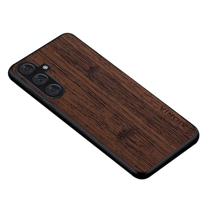 AIORIA For Samsung Galaxy A34 5G Case Bamboo Texture Design Leather Hybrid Cover