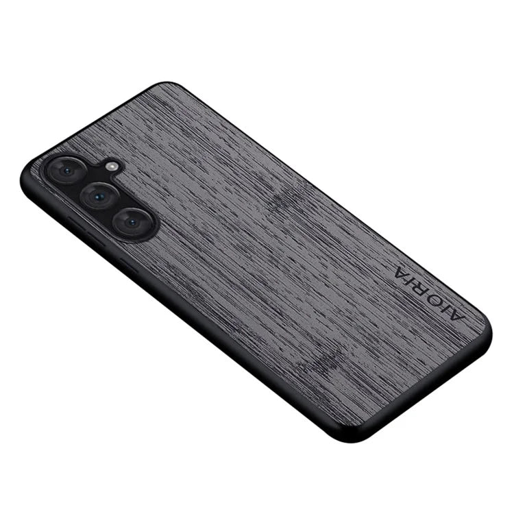 AIORIA For Samsung Galaxy A34 5G Case Bamboo Texture Design Leather Hybrid Cover