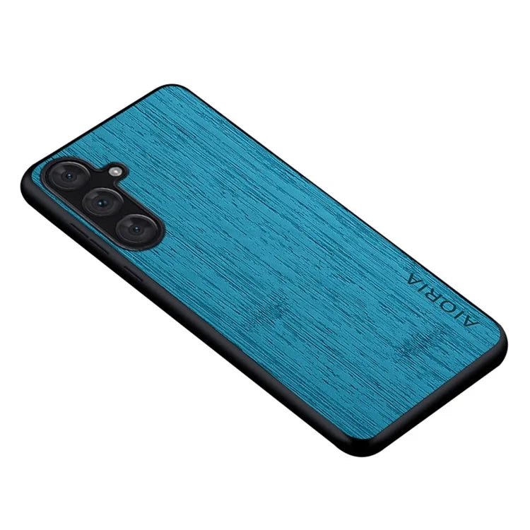 AIORIA For Samsung Galaxy A34 5G Case Bamboo Texture Design Leather Hybrid Cover